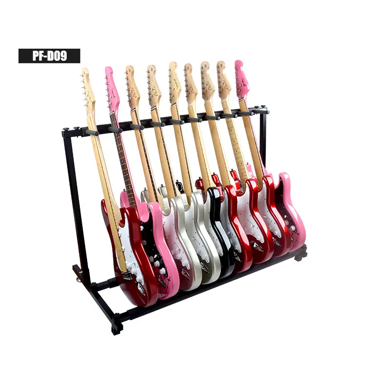Multi plegable soporte de guitarra rack eléctrico & bass