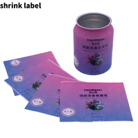 Manchons rétractables en PVC de haute qualité pour canettes de boissons, impression de logo pour emballages de canettes et bouteilles en aluminium
