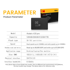 Kodak SATA <strong>SSD</strong> 1TB Internal <strong>Hard</strong> <strong>Drives</strong> 128GB 256GB 512GB Interno X120 PRO 2.5inch Internal Solid State <strong>Drive</strong> - Product Image 4