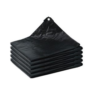 Tarpaulin Black Cargo Tarp 4X6M Waterproof Sunshade For Farm Construction Truck Cover - Product Image 1