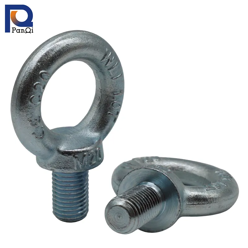 M4-M20 Galvanized DIN580 Anchor Bolt with Hole Shaft Ring Lifting Eye Bolt