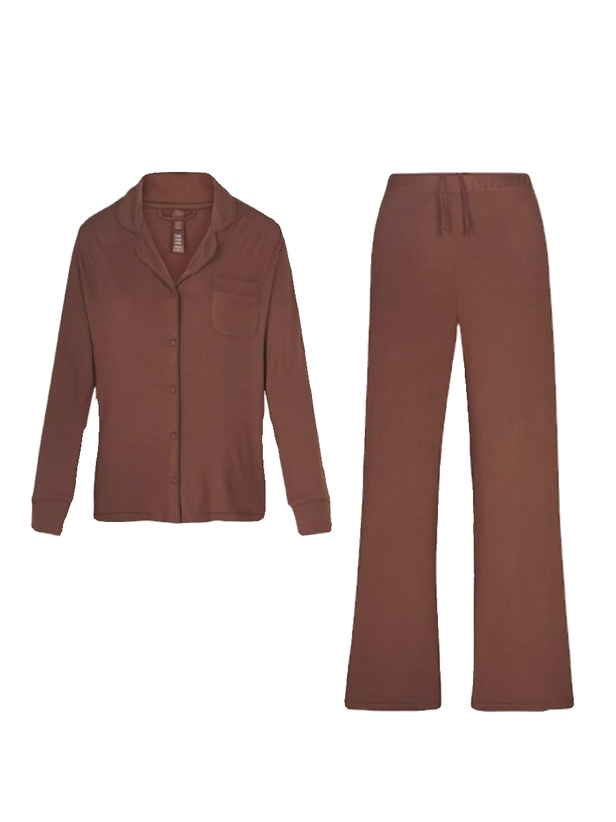 Pantaloni a maniche lunghe al cioccolato