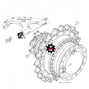 ZX240-3 ZX240-5 ZX250-3 ZX250-5 <span class=keywords><strong>ZX260</strong></span>-3 <span class=keywords><strong>ZX260</strong></span>-5 Eindaandrijving Voor <span class=keywords><strong>Hitachi</strong></span>-Graafmachine 9242907 9257553 9243839 9256989 Rijmotor - Product Image 1
