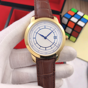 Orologio da Polso Meccanico Automatico Vintage con Quadrante a Segmenti, Vetro Zaffiro, Datario, Cinturino in Pelle, per Uomo, Stile Business ed Elegante - Product Image 1