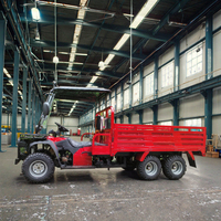 Tricycle cargo à six roues motrices avec cabine ouverte pour un transport de marchandises efficace – Ventes directes usine