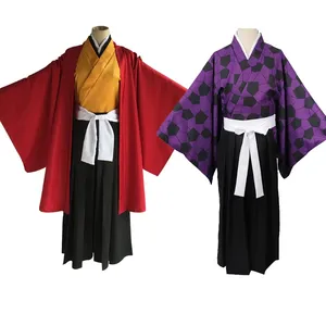 Anime Tamayo Haganetsuka Hotaru Demon Slayer Kokushibou costumi Cosplay Michikatsu Tsugikuni Yoriichi Kimono di Halloween per uomo