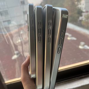 Étui de téléphone en verre acrylique 2-en-1 en résine plaqué argent pour iPhone 17 16 15 14 13 Pro Max - Product Image 5