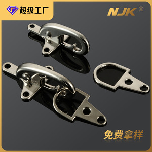 Hebilla de Clip para Bolsa con Forma de Avión, 4.5mm, Orientada hacia Abajo, de Aleación Plateada, Duradera - Product Image 5