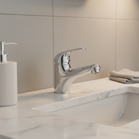 Produit chinois robinet d'eau de lavabo à trou unique, robinets d'évier de salle de bains
