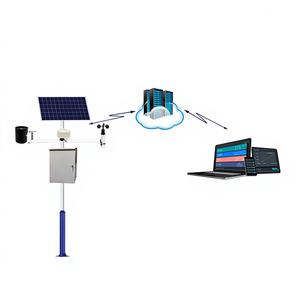 Estación de Monitoreo Climático Automática y Continua con Energía Solar, Sensores Remotos Inalámbricos para Agricultura, Ciudad Inteligente, Plástico - Product Image 1