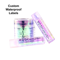 Étiquettes personnalisées en sérigraphie holographique, autocollants imperméables et résistants à la décoloration pour bouteilles cosmétiques, soins de la peau, shampoing, lotion, gel douche