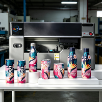 Impresora UV Rotativa Digital Industrial Suntec, Máquina de Impresión Cilíndrica para Botellas de Agua, Vasos, Tazas, Latas de Aluminio y Metal