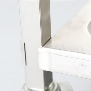 Carrito <span class=keywords><strong>de</strong></span> Acero Inoxidable Multicapa, Carrito Portátil <span class=keywords><strong>de</strong></span> Acero Inoxidable con Ruedas, Apto para Servicios <span class=keywords><strong>de</strong></span> <span class=keywords><strong>Catering</strong></span> - Product Image 5