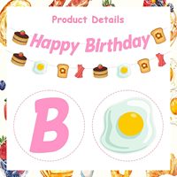 Spanduk dan Garland Ulang Tahun Pink Brunch Bahan Karton untuk Pesta Spanduk Ulang Tahun Garland