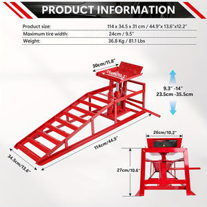 Hochwertige Universelle 3-Tonnen Auto-Reparatur- und Wartungshebebühne Garagenausrüstung Hydraulische Metall-Autorampen - Product Image 1
