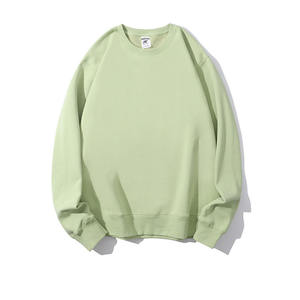 Vente en gros d'usine de sweats en coton à col rond et à épaules tombantes avec logo personnalisé sweat-shirt pour hommes - Product Image 2