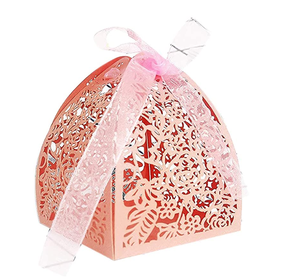 Милая лента, лазерная резка, бумажные конфеты, Свадебная коробка, подарок - Product Image 2