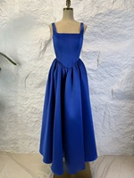 OUDINA Nouvelle Robe de Soirée Élégante Vintage en Satin à Col Halter Coupe A-line Grande Taille pour Femmes
