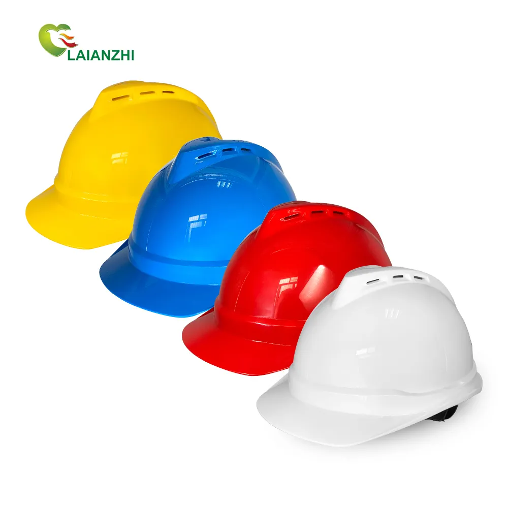 Casco de seguridad abs para construcción, equipo de protección personal con logotipo personalizado, transpirable, para trabajo industrial