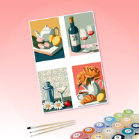 Kits de peinture par numéros DIY personnalisables, ensemble de peinture à l'huile non personnalisé pour adultes, enfants et débutants, livraison directe