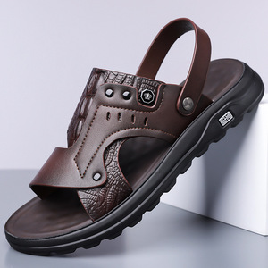 Sandalias Planas Casuales para Hombre, Punta Abierta, Suela de Goma, Entresuela de EVA, Estilo Slip-On de Verano, Forro Textil, Origen China - Product Image 1