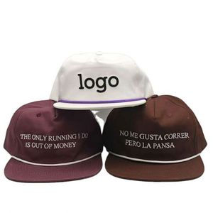 Gorras de 5 Paneles con Visera Plana, Diseño Personalizado, Bordado de Letras, Logotipo, Gorra Deportiva sin Estructura, Estilo Dad Hat, Cierre a Presión, Hechas en China - Product Image 4