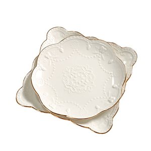 Modern Elegant Hotel <b>White</b> Ceramic <b>Dinner</b> <b>Set</b> Wedding Tableware European Dinnerware <b>Sets</b> Wholesale Plates <b>Sets</b> Dinnerware - Product Image 5