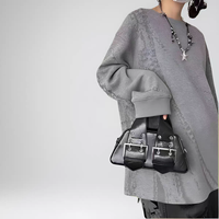 Tas Tangan Mini Model Buckle Y2K |   Tas Selempang Kulit PU |   Tas Selempang Estetika Edgy untuk Streetwear