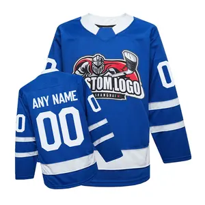Maglia da hockey su ghiaccio personalizzata, uomo di colore, donna, S-8XL, autentico nome e numeri cuciti