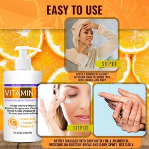 Loción Corporal con Vitamina C Orgánica de Marca Privada, 300 ml, Hidratante Natural para el Cuidado de la Piel, para Uso Diurno y Nocturno, con Efecto Blanqueador, Más Vendida - Product Image 5
