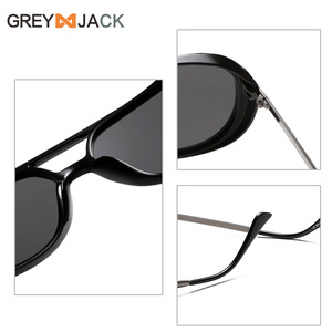 Gafas de Sol de Aviador Greyjack para Hombre, Montura Negra de TR Metálico, Lentes TAC Polarizadas con Protección UV400 Tipo 3, Estilo Playa y Conducción - Product Image 3
