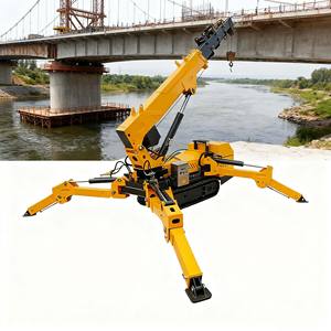 HUADA CE portabel Mini bensin/Diesel Spider Crawler Crane teknik peralatan pengangkat desain dilipat Custom-made - Product Image 1