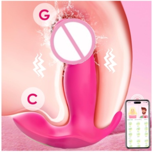 Vibratore Indossabile 3 <span class=keywords><strong>in</strong></span> 1 con Telecomando Wireless, Stimolatore Punto G e Clitoride, Giocattolo Sessuale per Donne <span class=keywords><strong>in</strong></span> Silicone - Product Image 2