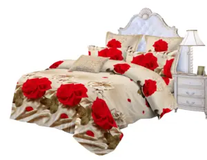 Ткань из микрофибры с принтом, постельное белье из 100% полиэстера, ткань для натяжных принадлежностей/одеял/подушек, Индия/Пакистан