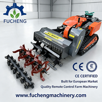 Tondeuse à gazon robotisée multifonctionnelle FUCHENG à télécommande sans fil pour ferme, verger et pente