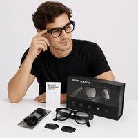 Lunettes intelligentes Meta AIMB-G3 AI avec caméra 8MP, vidéo 1080P, assistant IA ChatGPT, anti-lumière bleue, charge magnétique, tactile