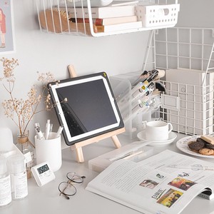 Wooden Desktop Easel <b>Tablet</b> <b>Stand</b> Adjustable Natural Wood Color 290x190x50mm <b>For</b> Desk Use - Product Image 2