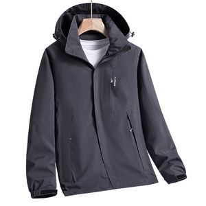 Chaqueta chaqueta de primavera y otoño para hombre, ropa holgada de talla grande para montañismo al aire libre, chaqueta informal con capucha, ropa de hombre a la moda - Product Image 5