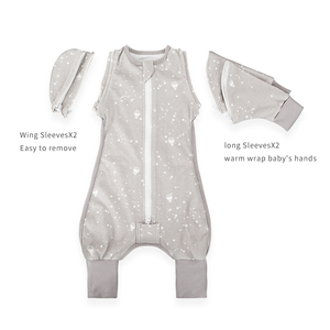 Tissu d'emmaillotage en coton à manches amovibles pour bébé de 0 à 6 mois Couleur personnalisée Oem Odm pour bébé - Product Image 2