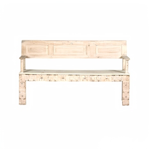 Solid Recycled Mango Wood Seating Bench Sofa <b>Chair</b> <b>Rustic</b> Farmhouse Furniture for Garden Hall Entryway Living Room <b>Dining</b> - Product Image 1