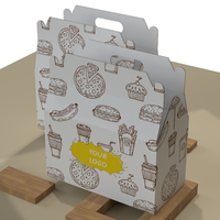 Boîtes d'emballage personnalisées pour camions de restauration rapide, boîtes Happy Meal, frites, poulet frit, boîtes jetables pour la restauration rapide
