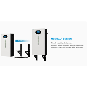 LEADPOWER 10kW 51.2V <b>Wall</b>-Mounted Split Type IP65 Protection CAN Communication Hybrid <b>Grid</b> Solar Home LiFePO4 Battery Pack - Product Image 4