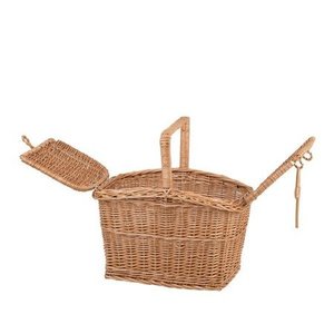 Wholesale Cheap Handwoven <b>Wicker</b> Wine Gift <b>Picnic</b> <b>Basket</b> Factory Woven <b>Wicker</b> <b>Picnic</b> <b>Basket</b> Set - Product Image 4