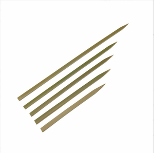 Precio de fabricante Biodegradable Brazilian <span class=keywords><strong>Kebab</strong></span> Barbecue Bamboo Stick Flat Skewer - Product Image 6