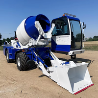 Camión Mezclador de Concreto Autocargable de 4m³ Mezclador Móvil Compacto con Motor Diésel y Bomba Hidráulica Chasis 4x4 Certificado CE