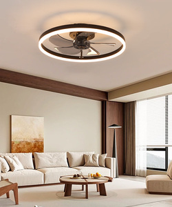 Hiện đại thông minh DC động cơ <span class=keywords><strong>LED</strong></span> quạt trần 5 Blades im lặng từ xa 6 tốc độ mờ hẹn giờ phòng ngủ-app điều khiển kim loại đèn cơ thể - Product Image 1