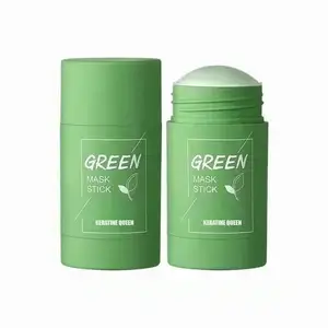 OEM Private Label Organic Facial Cleaning Bulk Clay Pore refining Face for Women Green tea mask stick