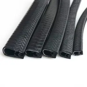 U-shaped Clip In Soft Pvc With Metal Inside Rubber Sealing Pvc Strips
