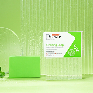 Savon pour le visage et le corps à l'acide salicylique biologique, réparation naturelle de l'acné, hydratant, contrôle du sébum, savon nettoyant pour le corps - Product Image 1