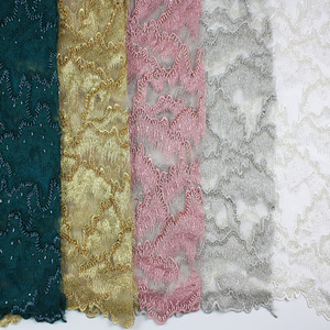 Più nuovo verde smeraldo beads allacciatura francese in rilievo net tessuto <span class=keywords><strong>di</strong></span> pizzo 5yards africano per la cerimonia nuziale - Product Image 6